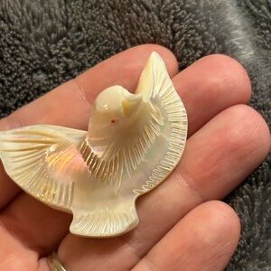 Vintage mother of pearl Bethlehem Brooch